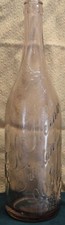 E L KERNS TRENTON NJ Embossed Script & Elk BIM Bottle Pulled Neck Bubbles 12