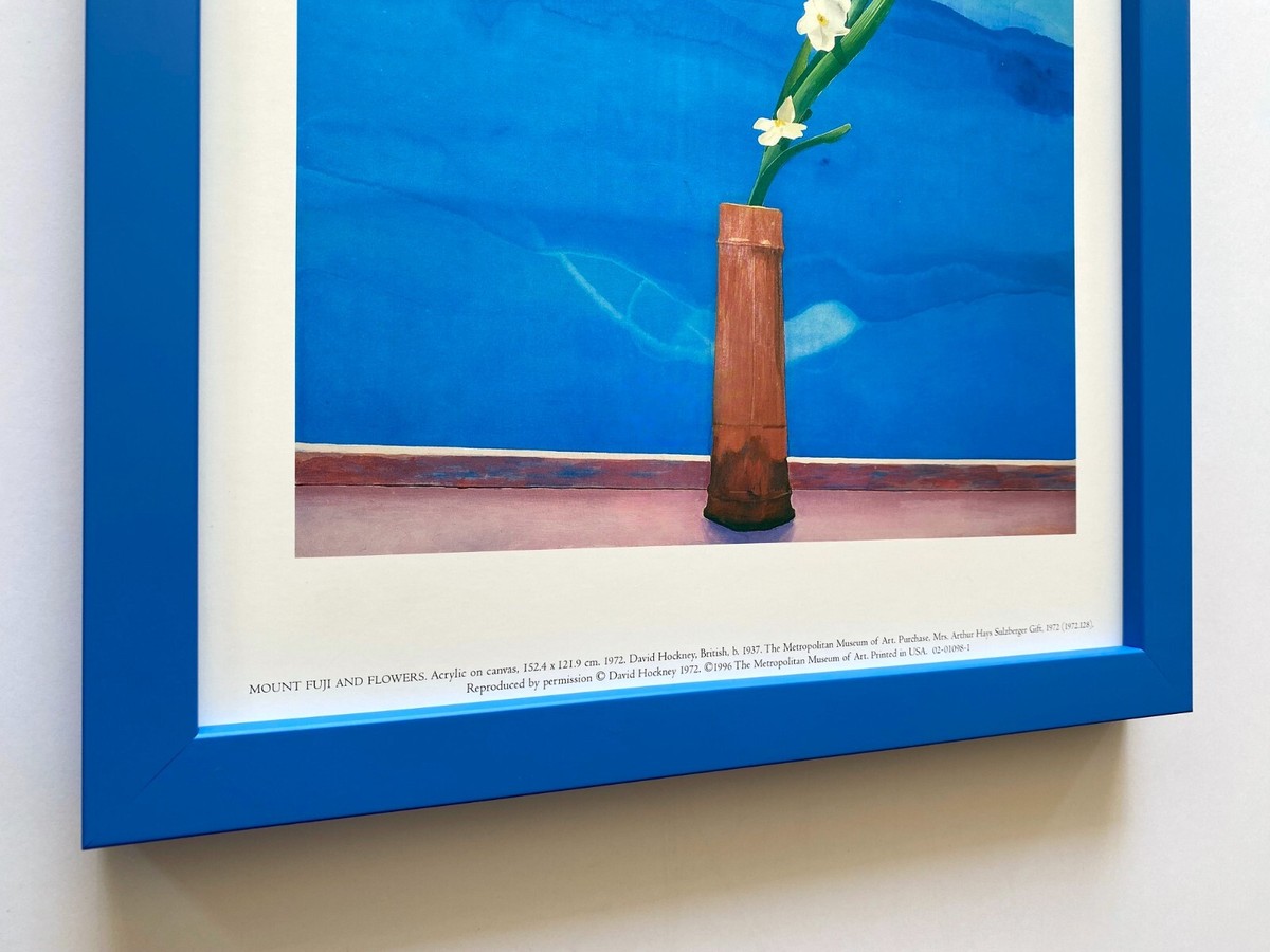 DAVID HOCKNEY RARE 1996 MET MUSEUM FRAMED LITHO PRINT 