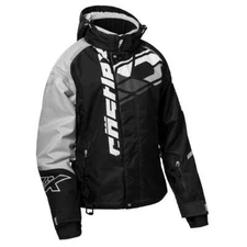 Castle X Code G4 Women's Snowmobile Jacket - Black/Silver/Charcoal