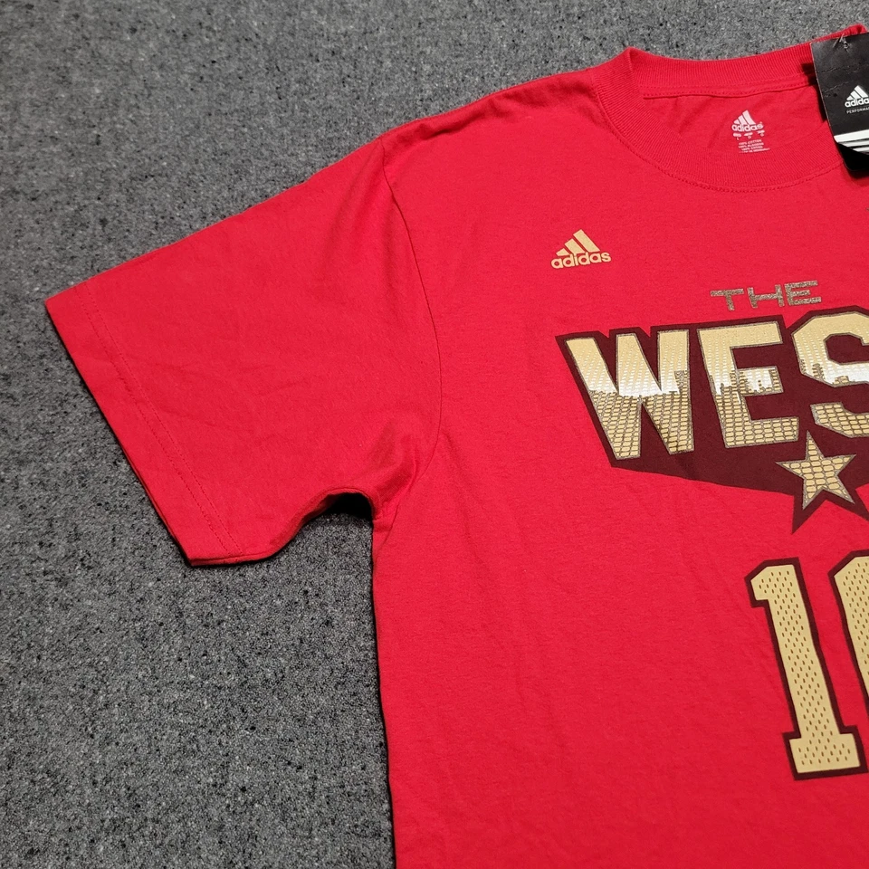 Adidas Los Angeles Lakers Shirt Mens Large Red Pau Gasol HWC All Star Throwback - Image 4 of 4