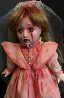 OOAK Creepy Pretty Horror Gothic Porcelain Art Doll 13