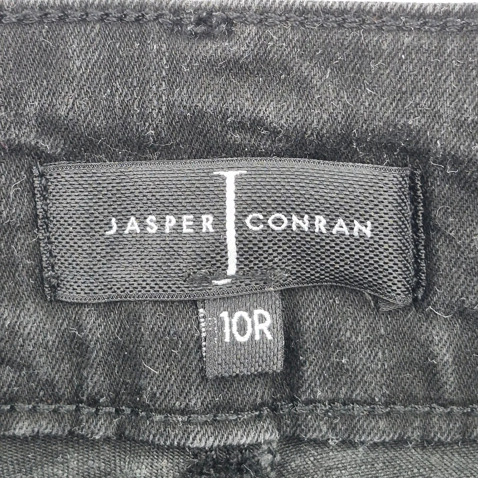 JASPER CONRAN Jeans 10 Black Women's Cotton Blend Straight Leg Style - Image 4 of 4