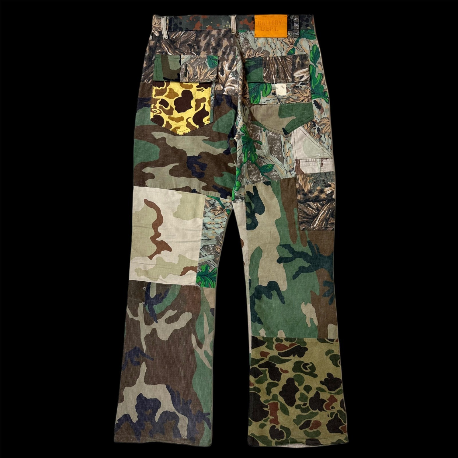 gallery dept fatigued pappy painter camo pants patchwork image 2