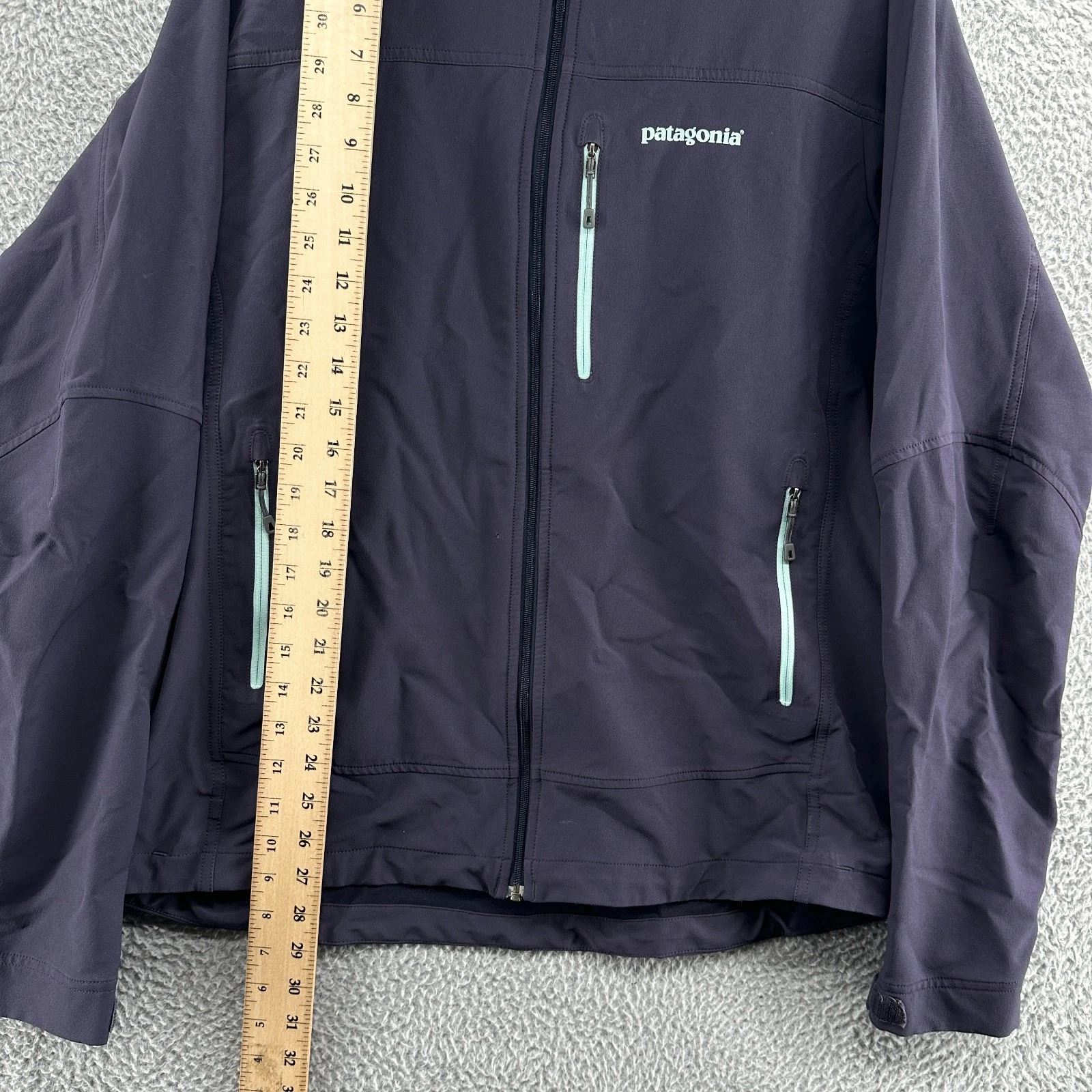 Patagonia Jacket Mens Large L Purple Full Zip Hiking Outdoor Simple Guide Hoody image 5