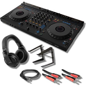 AlphaTheta DDJ-GRV6 4-Channel DJ Controller with HDJ-X5-K and Accessories