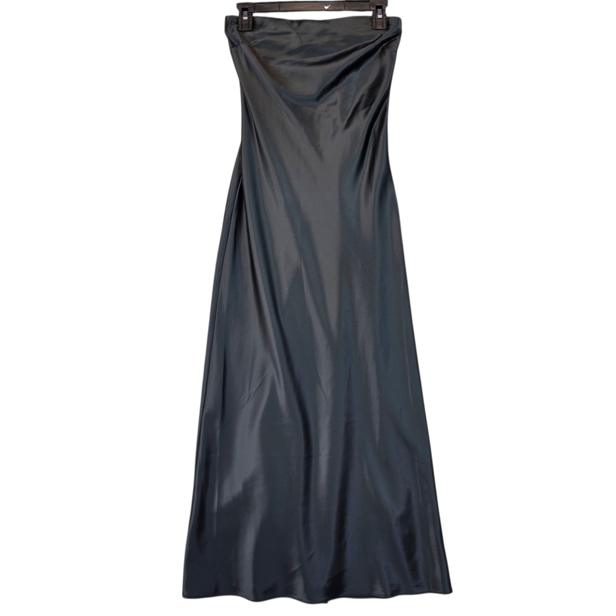 Steve Madden Dress Womens XS Black Jessamine Strapless Satin Maxi Formal  Evening | eBay