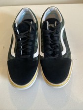 VANS ComfyCush Old Skool Black And green Tye dye Size 9.5