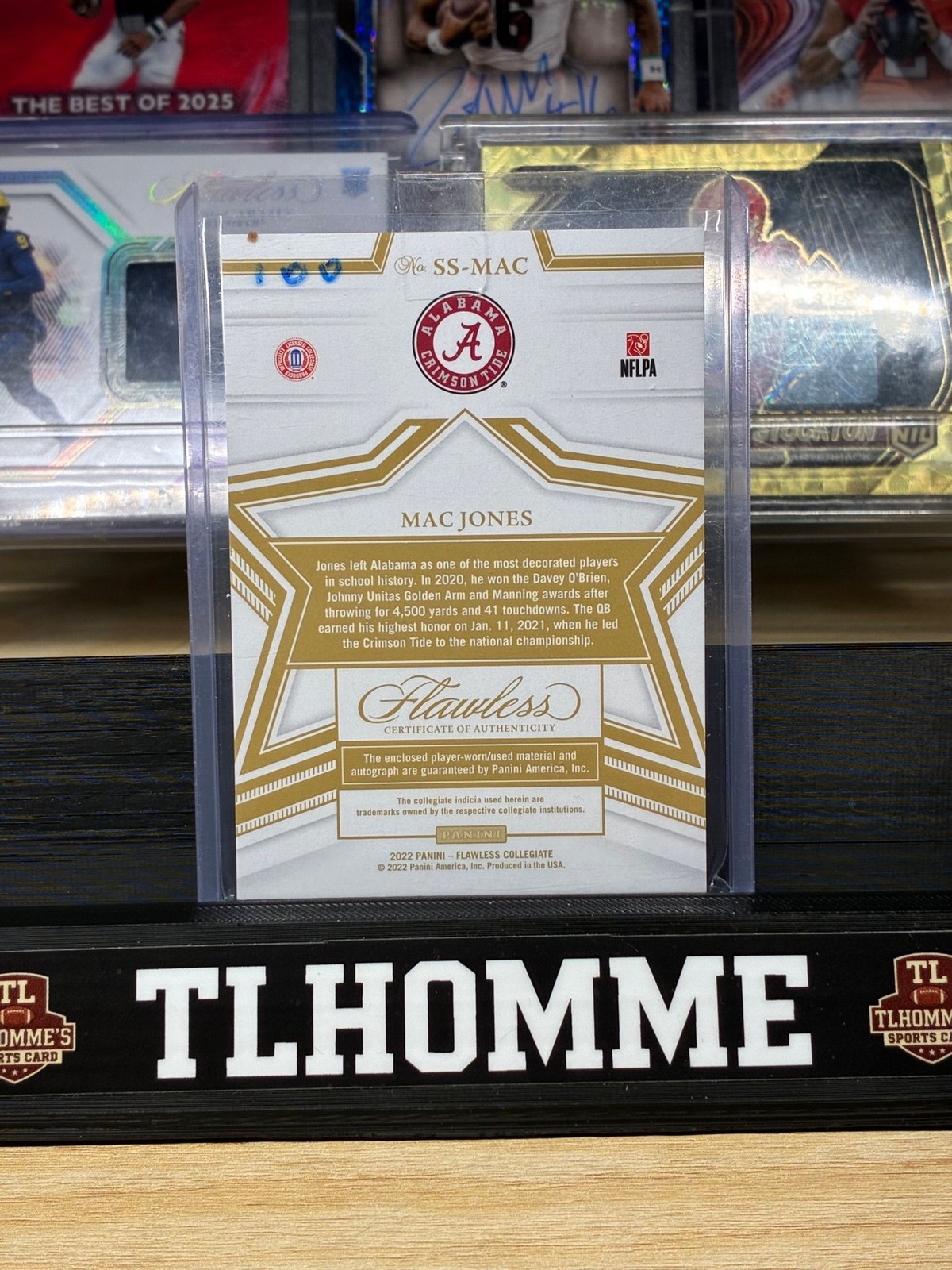 Mac Jones Flawless Patch auto /25 view 2
