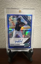 2019 Panini Donruss Optic - Rated Prospects  Yordan Alvarez Blue Prizm /75 Auto