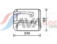 WäRmetauscher Innenraumheizung ** Clever FIT ** AVA Clever Choice MT6260 K62T