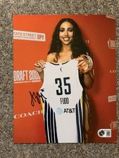 Azzi Fudd Signed 8x10 Photo 2026 #1 Pick Dallas Wings Beckett COA
