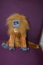 Wild Republic Cuddlekins Plush Golden Lion Tamarin Monkey 11