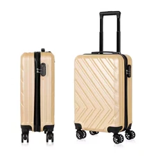 Carry on Luggage, 20 In. Hardside Suitcase ABS Spinner Luggage with Lock - Arrow