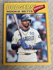 2026 Topps Heritage MLB  Mookie Betts #12 - Yellow Border