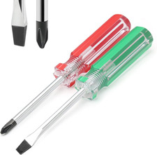 Magnetic Screwdriver Set 2 PCS, 3 Inch Steel Shaft Magnetic 5mm Phillips and ...