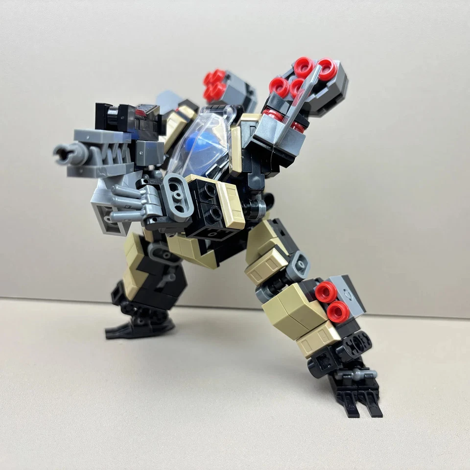 Figura de acción bloques de construcción - juguete soldado robot mecánico tripulado para niños Foto 3 de 4