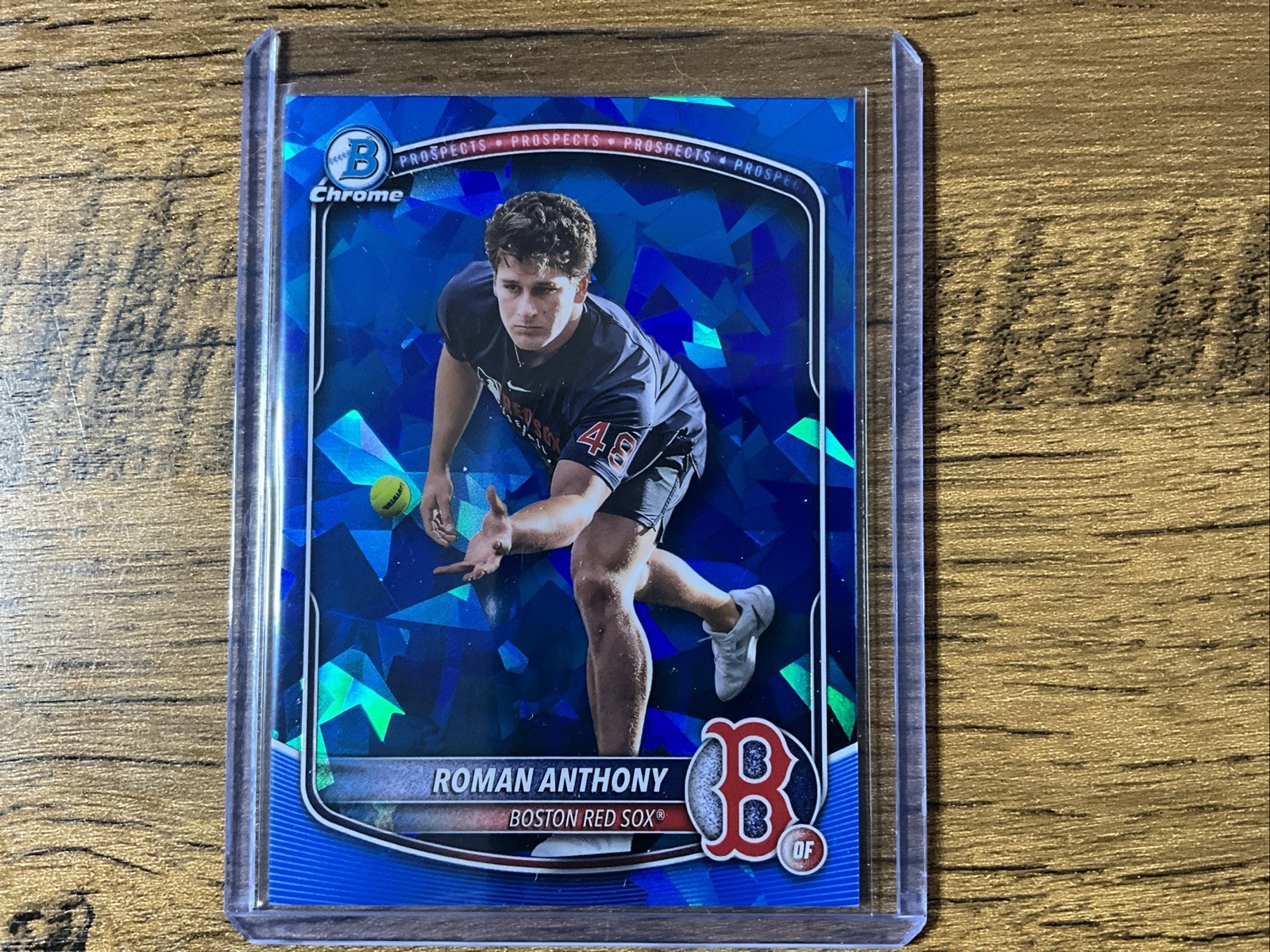 2025 Bowman Chrome Sapphire Prospects BCP-167 Roman Anthony SP Image Variation