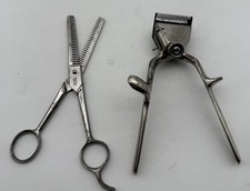 Vintage Barber Collectible Tools WISS Thinning Shears  Manual Hair Clippers