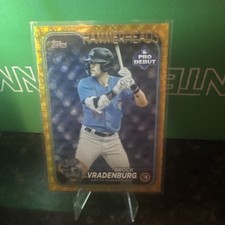 2024 Topps Pro Debut - Gold Shimmer #PD-103 Brock Vradenburg /1 RC