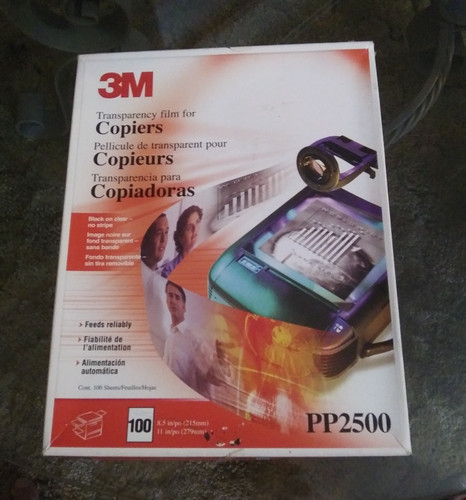 Partially Used 3M Transparency Film Pack 80 Sheets PP2500