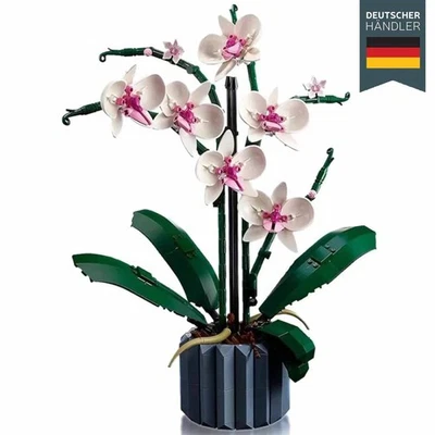 YOUKUKE Artificial Plant künstliche Blumen Orchid 10311 Icons Für LEGO Icons Orchid
