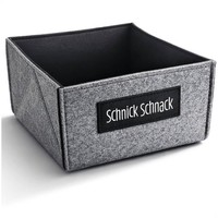 Aufbewahrungsbox Filz Faltbar – Filzkorb Anthrazit 19 X 19 X 9,5 Cm -