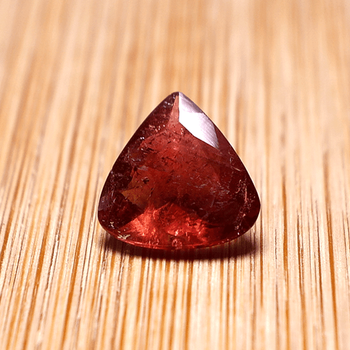 Tormalina rubellite naturale 3,59 CT 11,6 MM pera taglio sfaccettato pietra preziosa non trattata - Foto 8 di 13