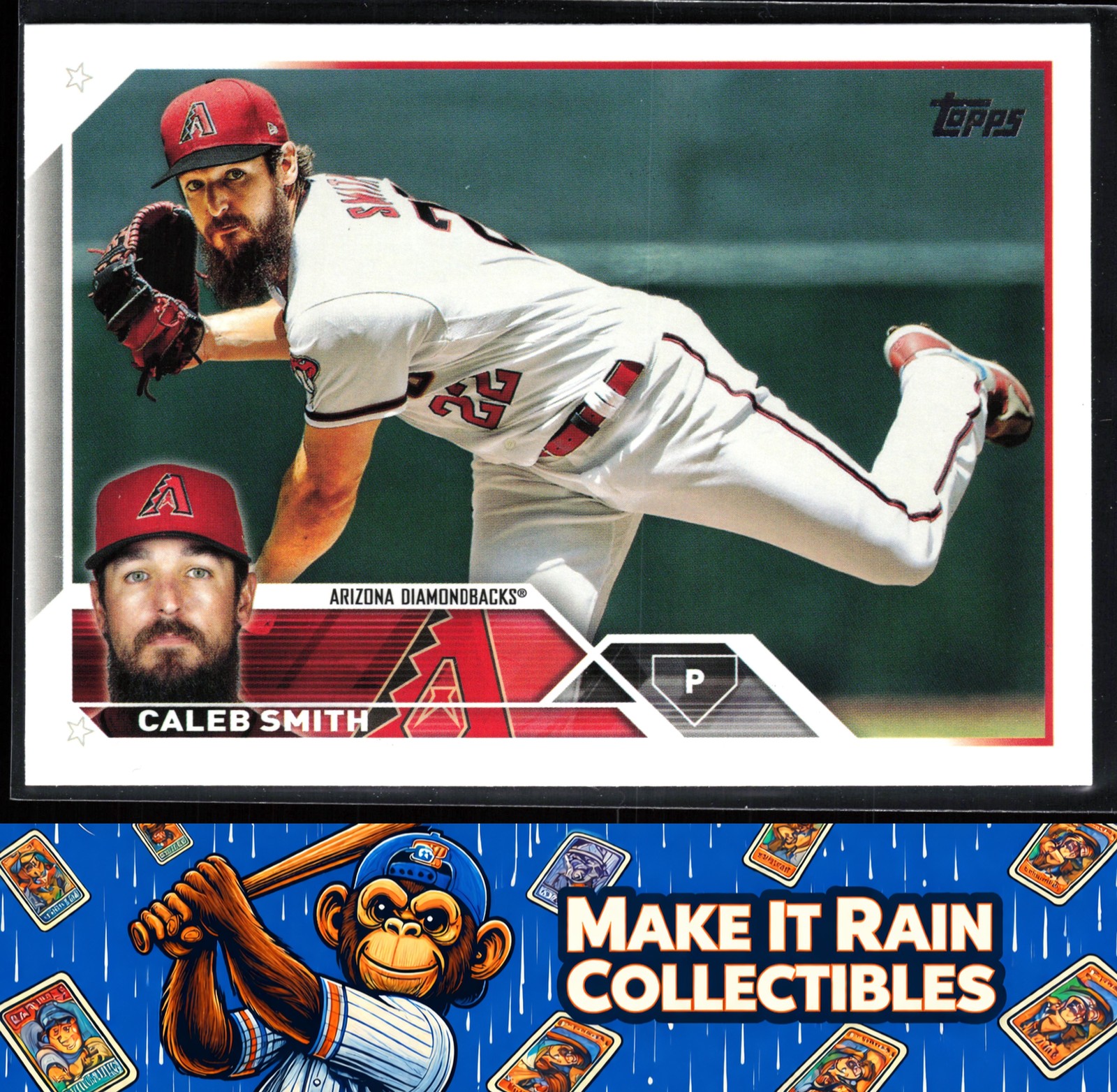 Caleb Smith 2023 Topps Series One #191 Arizona Diamondbacks Baseball