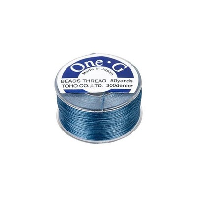 Toho One-G Nylon Thread 50 Yard Bobbin Blue