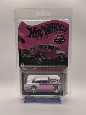 Hot Wheels RLC Pink Edition:  55 Chevy Bel Air Gasser Redline Exclusive GA55ER