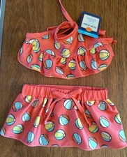 Top Paw Dog Bikini Beach Ball Size: Small Pink