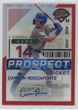 2024 Prospect Edition Red Prizm Signatures /199 Carson Roccaforte #182 Auto v9t