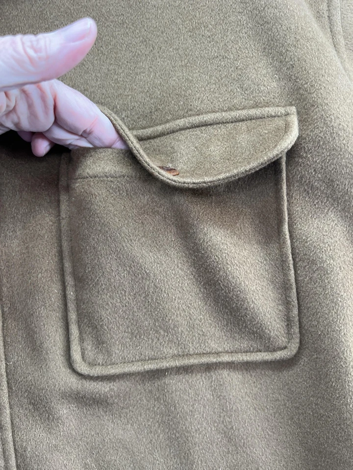 Orvis Signature Collection Jacket Mens XL Brown 100% Cashmere Lined Elbow Patch - Image 2 of 4