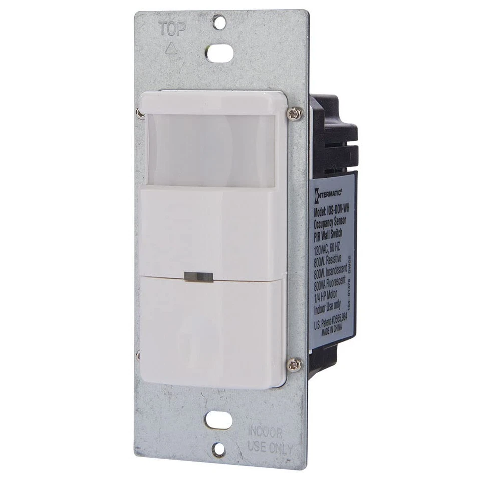 iOS-DOV-WH Commercial Grade in-Wall PIR Occupancy/Vacancy Sensor - 180º Cover... - Image 3 of 4