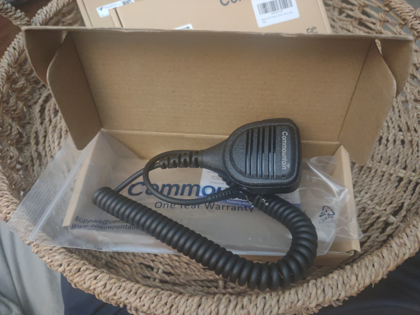 Commountain Speaker Mic Compatible with Kenwood Radios & Other 2-pin Radios 