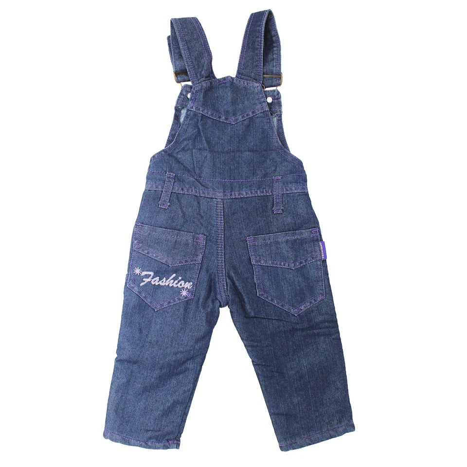 Mädchen Winter Latzhose Kinderjeans Thermohose Thermojeans Latzjeans mit Fleece - Bild 4 von 4