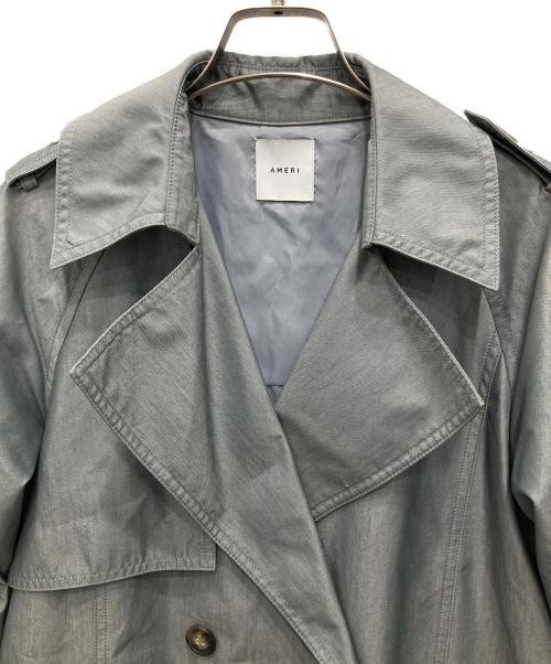 Ameri                    back pleated trench coat… - image 3
