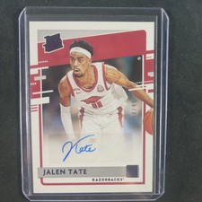 2021-22 Panini Chronicles Draft Picks - Rated Rookie Auto Jalen Tate Purple /49 