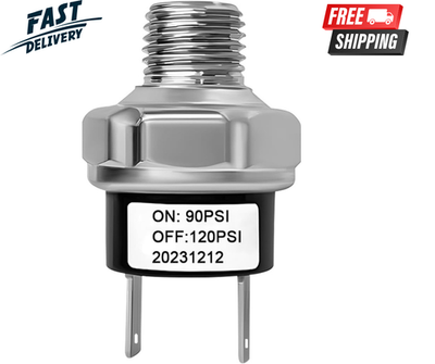 #ad #ad Air Pressure Switch 90 120 PSI 1 4quot; NPT 12V 24V DC Air Compressor Pressure C... $8.55