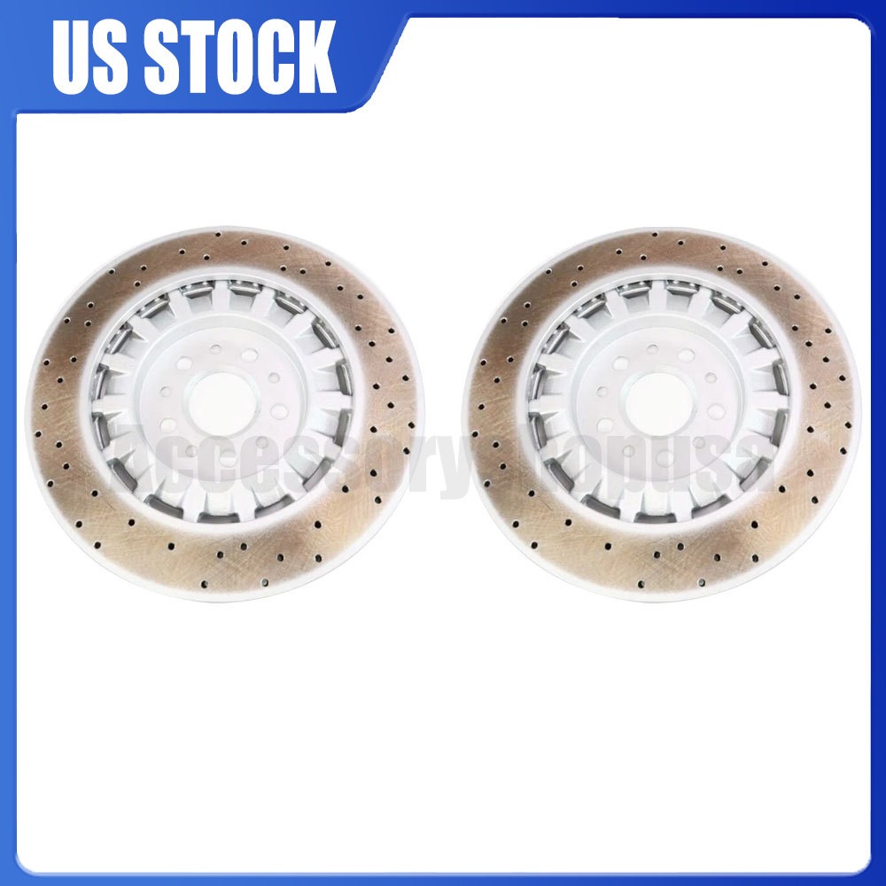 New Quattroporte Front Brake Rotors set of 2 For 14-21 Maserati Ghibli 670030935