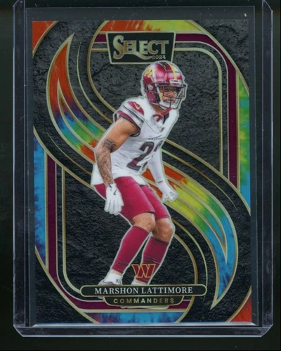 2024 Panini Select Marshon Lattimore #181 Tie Dye Premier /25 Commanders