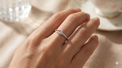 925 Silber Ring Minimalistisch   Verstellbar, Offen, Damen Fingerring  Geschenk