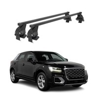 Menabo DachträGer GrundtäGer FüR Audi Q2 2017-2026 50Kg Stahl Schwarz 2 Tlg