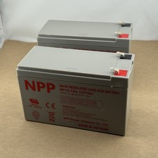 NP12-7Ah F2, 2Pcs 12V 7Ah Rechargeable Sealed Lead Acid Battery PS-1270 UB1270