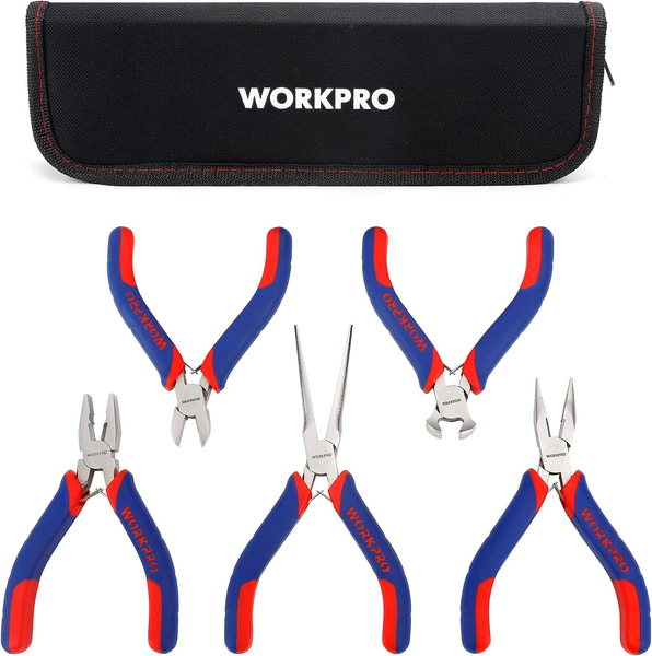 Workpro Mini-Zangen-Set 5-Teilig, Schmuckzangen Mit Tasche-image