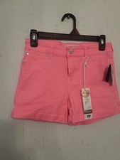 Girls Mid-Century Rise Adjustable Waist Shorts Brand Celebrity Pink Size 14 NWT