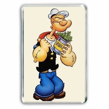 RETRO CARTOON - I always watched ' POPEYE' as a kid  - JUMBO FRIDGE MAGNET