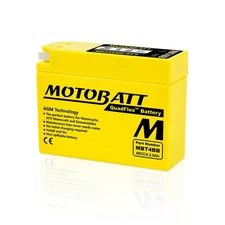 Motobatt MBT4BB QUADFLEX AGM Factory Activated Replaces Yuasa YT4BBS