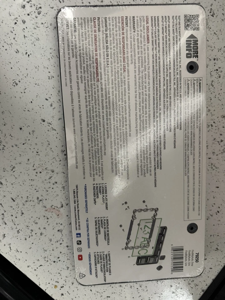 Kit compatible con etiquetas de aire rastreador GPS de matrícula para cualquier coche Foto 3 de 4