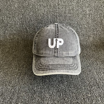 URBANPEAK Washed Black Distressed Baseball Cap Strapback Adjustable One Size